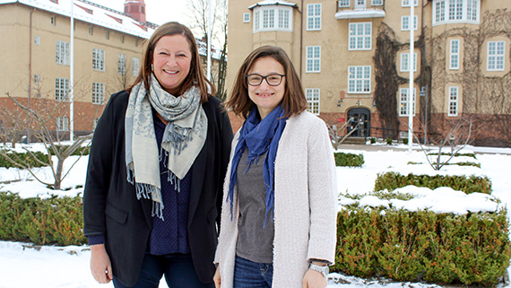 Marina Jogmark och Alina Lidén.