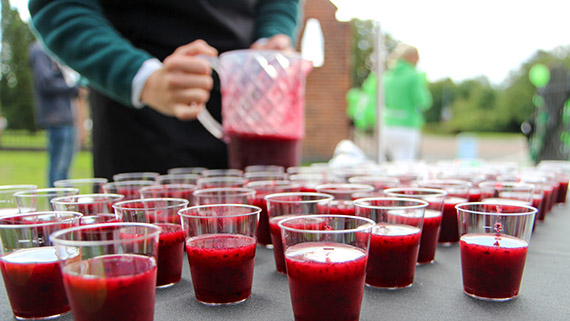 Krinova bjöd på ”brainfood” i form av smoothie.