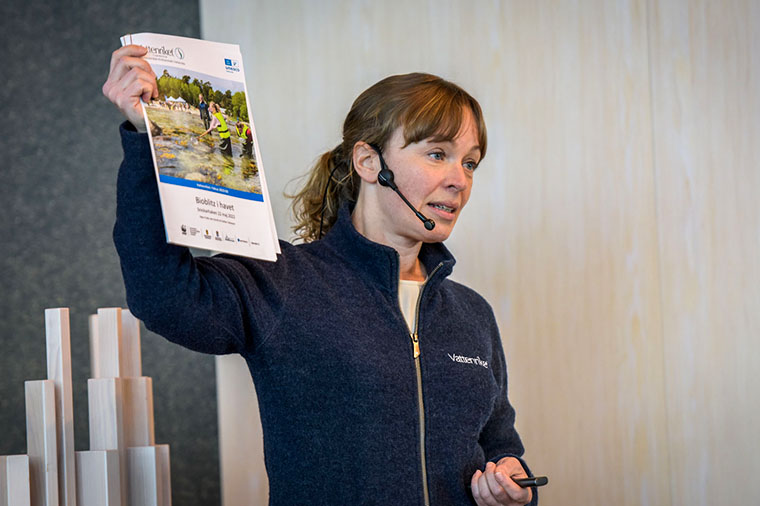 Ebba Trolle, naturinformatör och projektledare för bioblitzen.