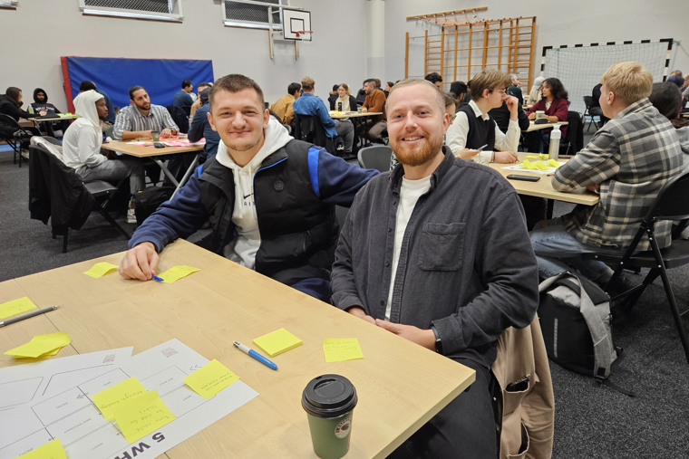 Studenter i workshop under Imagine-utbildning