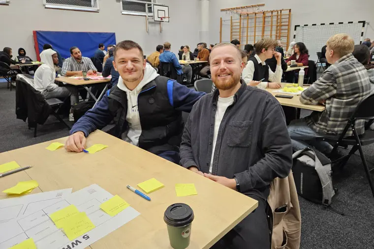 Studenter i workshop under Imagine-utbildning