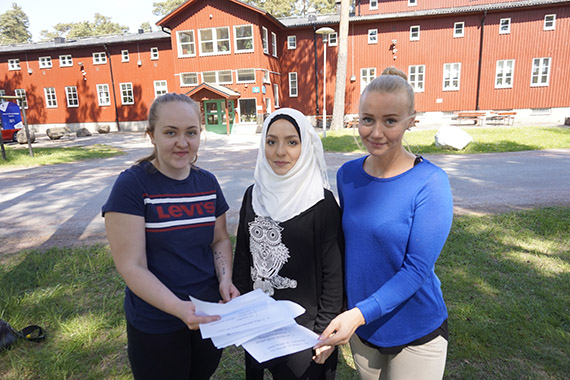 Stephanie Madsen, Haneen Alharbaji och Malin Månsson