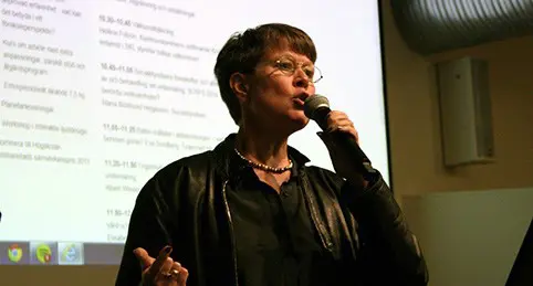Elisabet Rothenberg presenterade Socialstyrelsens Näring för god vård och omsorg – en vägledning för att förebygga och behandla undernäring.