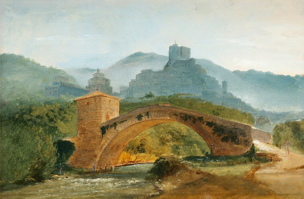 Gustaf Wilhelm Palms oljemålning från våren 1842, då konstnären första gången besökte den romerska landsbygden.