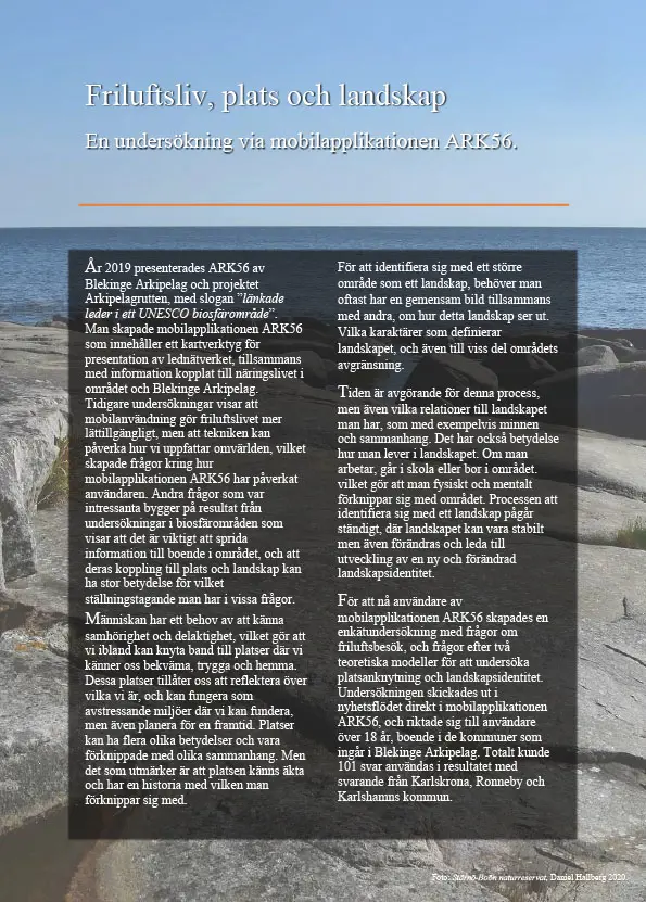 Omslag till Friluftsliv, plats och landskap.