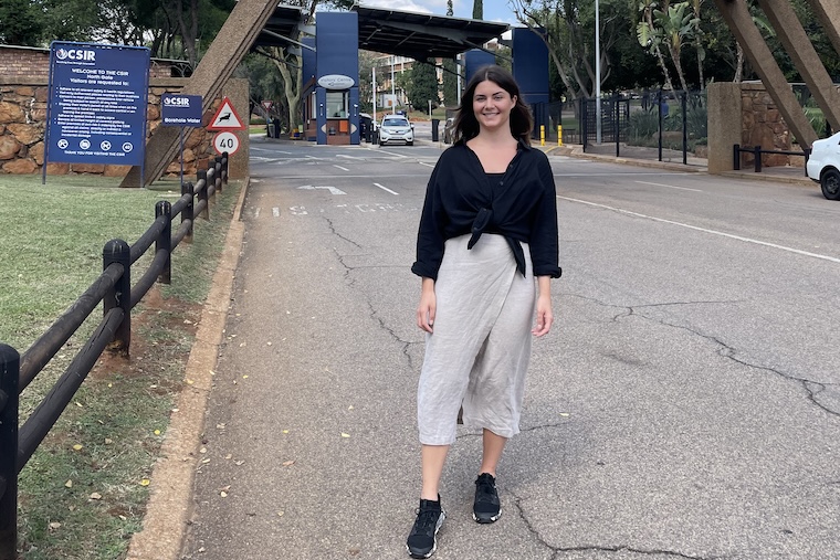 Fanny Åberg gjorde sitt examensarbete Sydafrika.