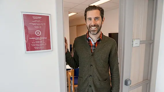 Johan Landgren, utvecklare p&aring; L&auml;rverkst&auml;der vid H&ouml;gskolan Kristianstad.