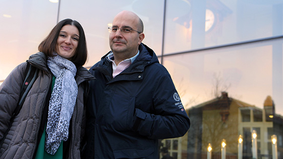 Sanja Korac och Guiseppe Grossi .