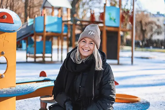 Olivia jobbar som förskollärare
