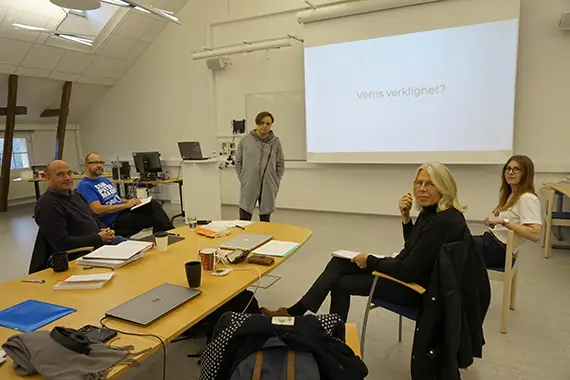 De f&ouml;rsta studenterna p&aring; magisterprogrammet i digital design