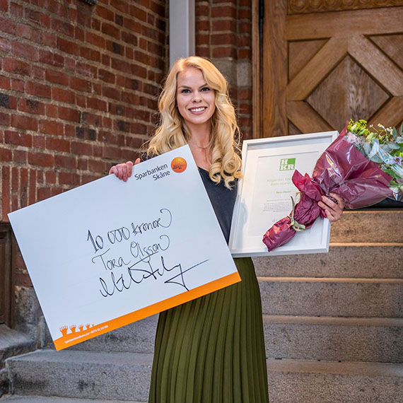 Tora Olsson korades till Årets alumn 2019.