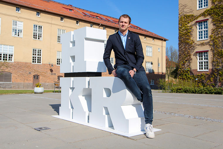Hugo Diebitsch Antoni, ordförande för Kristianstad studentkår.
