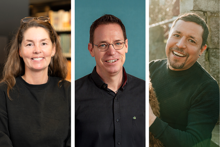 Åsa Bringsén, Mattias Larsson och Cesar Vargas