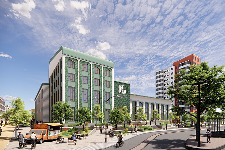 Citycampus sett fr&aring;n H&auml;sttorget