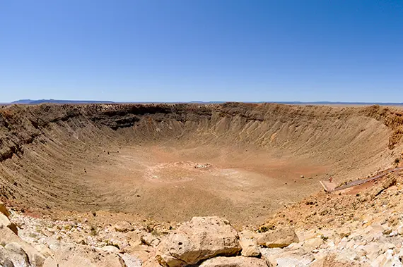 Nedslagsplats f&ouml;r meteorit.