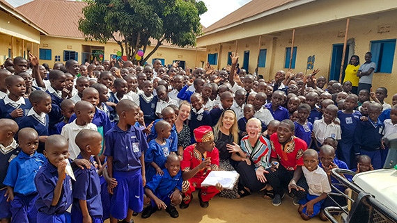 Runt 600 barn går på Ssenyange Education Centre, och för ca 400 är det också deras enda hem.