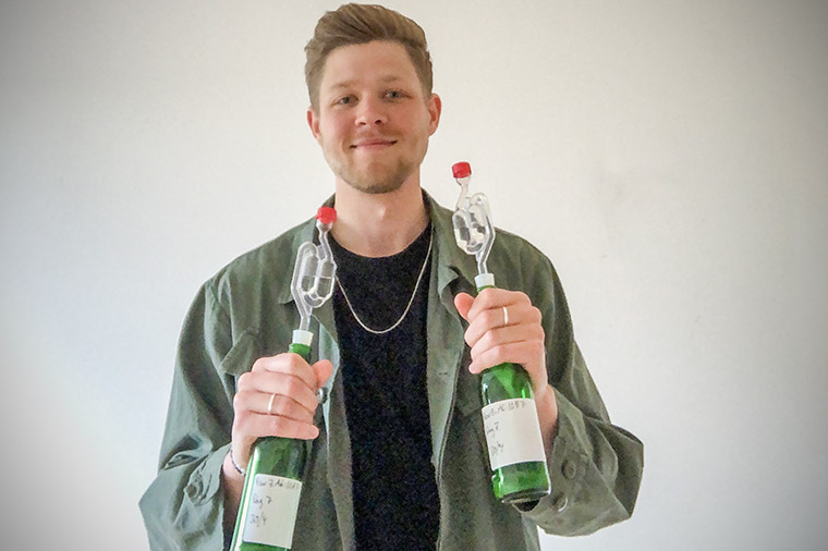 Gastronomistudenten Philip Lavin har nu tagit examen och kan titulera sig gastronom.