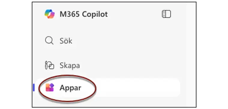 Skärmbild Appar.