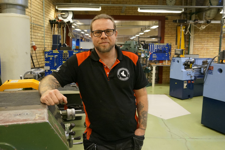 Magnus jobbar som yrkeslärare
