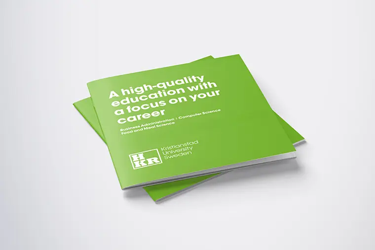 Green folder with white text placed on a white background.