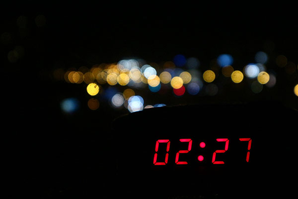 Alarmklocka.