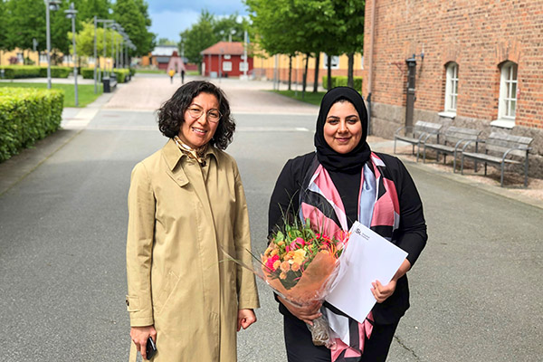 Indira Kjellstrand och Heba Elkadi.