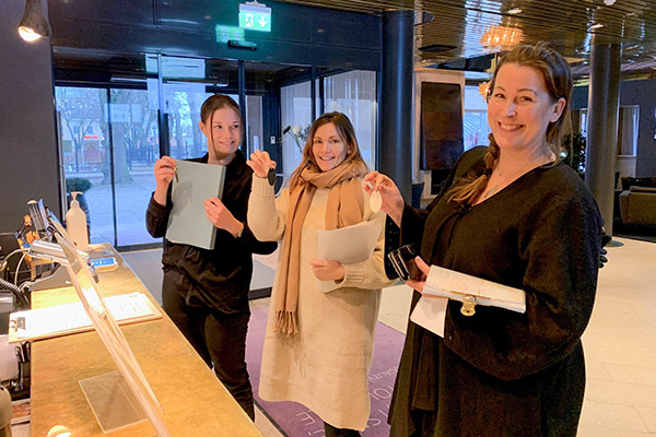 Nicole Guldestam från Helsingborg, Cathrine Tilly från Sjöbo och Gabriella Folkunger från Osby använder sig av Bed and study för andra gången.