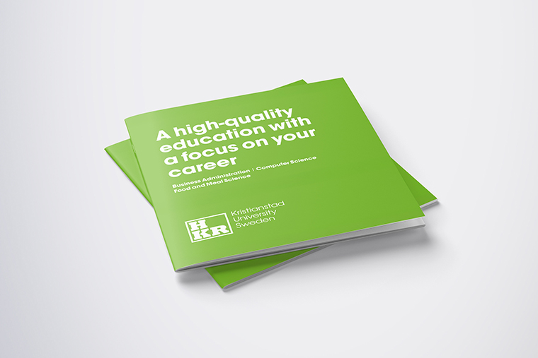 Green folder with white text placed on a white background.