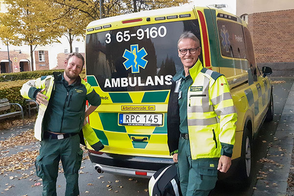 2.	Ambulanssjuksköterskorna Tobias (Kristianstad) och Magnus (Ängelholm).