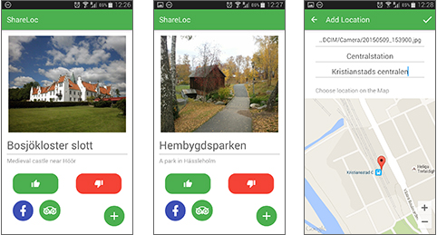 Appen ShareLoc tipsar om sevärdheter