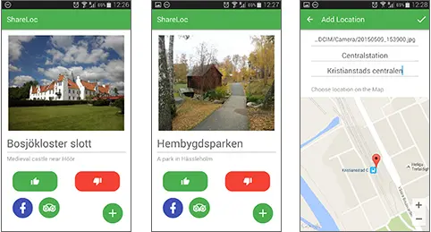 Appen ShareLoc tipsar om sev&auml;rdheter