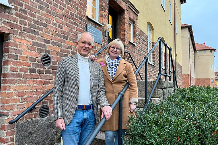 Studierektorerna för forskarutbildningarna  Andreas Redfors och Anna-Karin Edberg.
