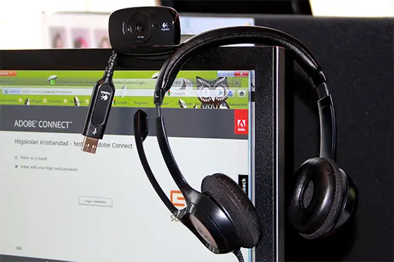 Headset och videokamera