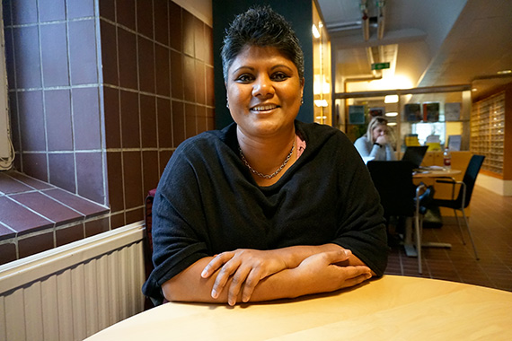 Jenny Lindkvist studerar till sjuksköterska på Högskolan Kristianstad 