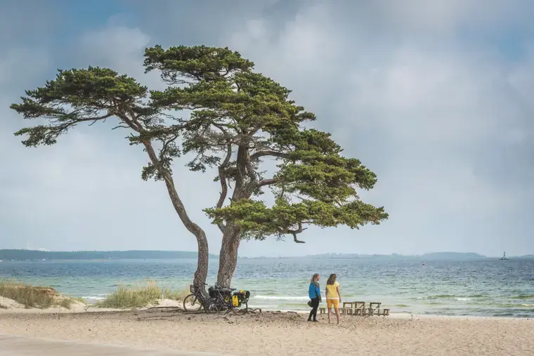 Beach and sea in &Aring;hus.