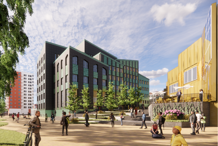 Citycampus vid kanalen.
