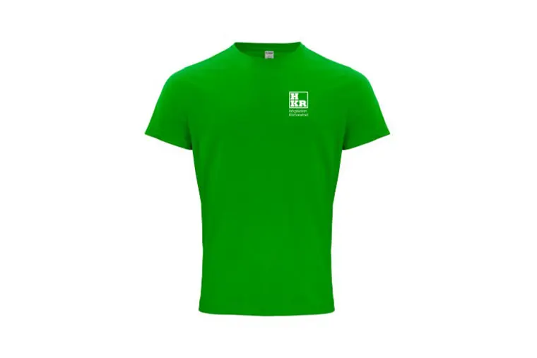 Grön t-shirt.