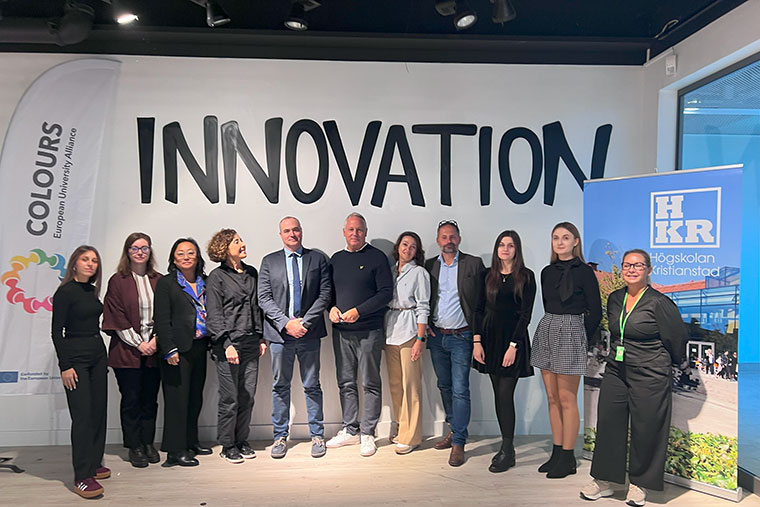 The representatives of the COLOURS universities at the CoLab